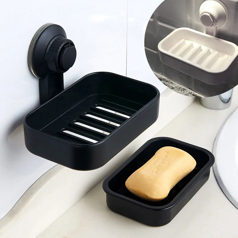 Suction cup soap dish